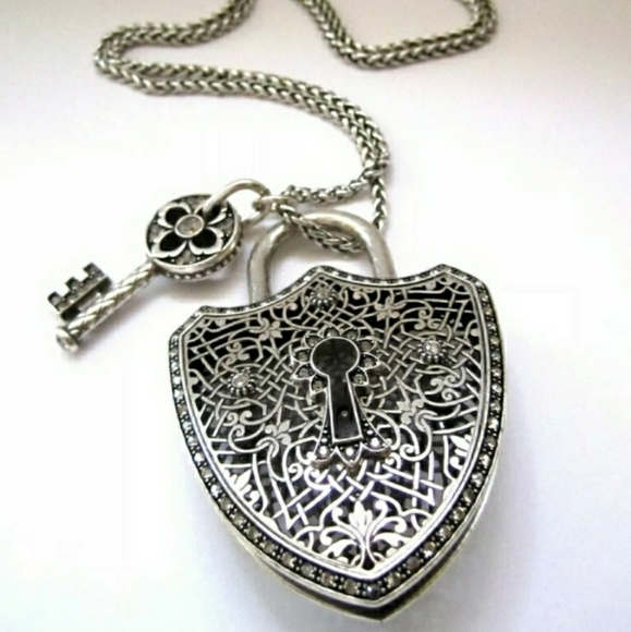 Brighton Sahuri Padlock Long Necklace - Picture 1 of 8